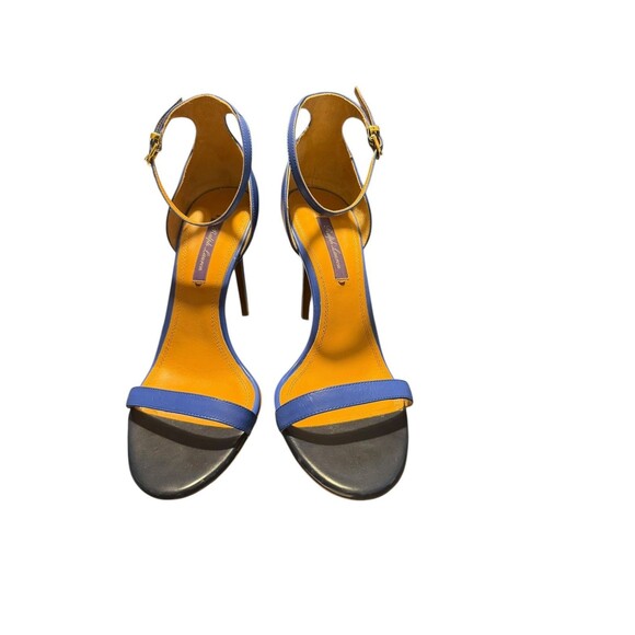 Ralph Lauren Purple Label Sonkia Two-Tone Blue Nappa Leather Stiletto Heels 8.5 - Picture 15 of 16